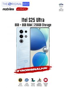 Itel S25 Ultra - 8GB RAM - 256GB Storage - PTA Approved - 1 Year Warranty - Blue - The Original Bro Mobiles - TOB40